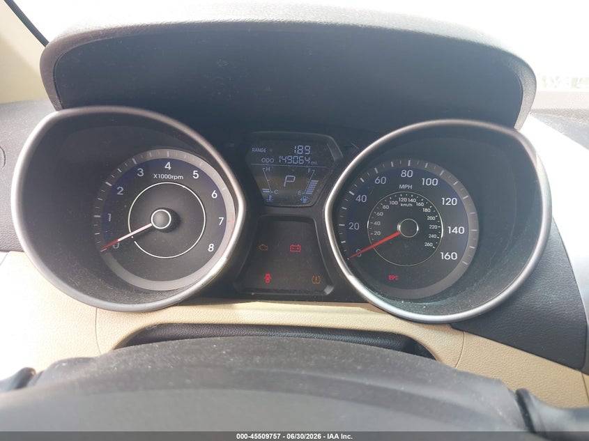 2012 Hyundai Elantra VIN KMHDH4AE4CU334309 IAAI salvage auction — NORMAL WEAR, Clear (New Jersey), sold $700 on 2026-07-17 (photo 7)