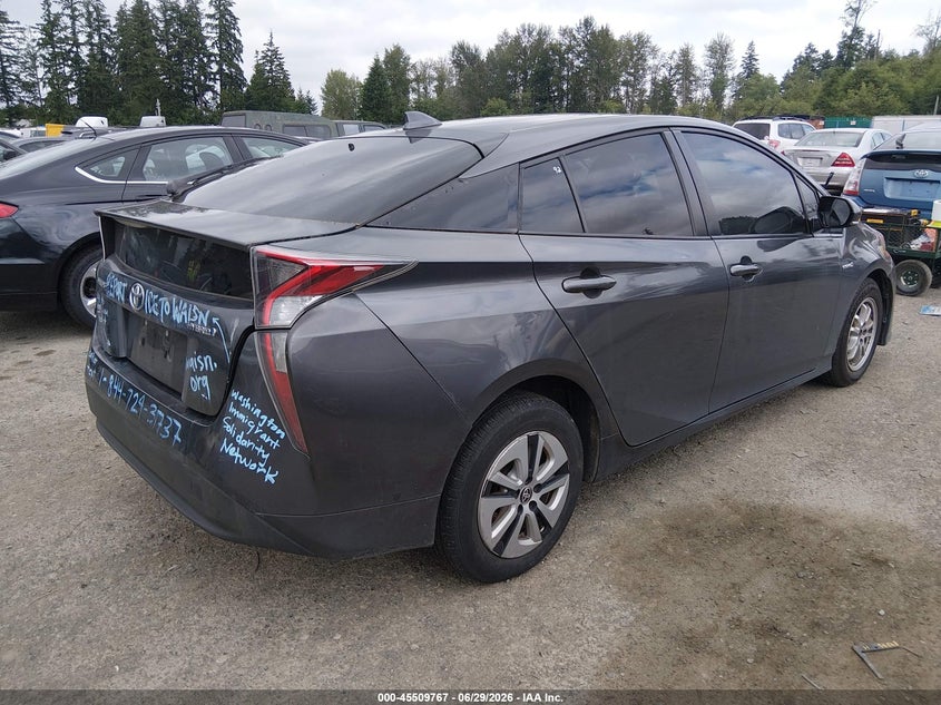 2016 Toyota Prius VIN JTDKARFU1G3001039 IAAI salvage auction — NORMAL WEAR, Clear (Washington), sold $5,700 on 2026-07-15 (photo 4)