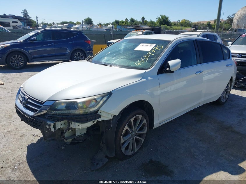 2014 Honda Accord VIN 1HGCR2F53EA099045 IAAI salvage auction — NORMAL WEAR, Clear - Dealer Only (California), sold $1,800 on 2026-07-09 (photo 2)