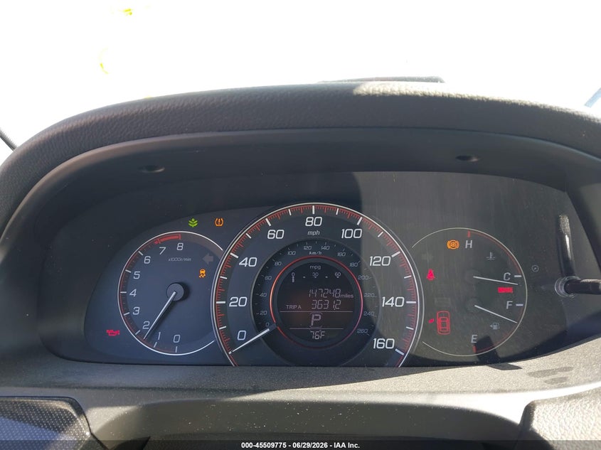 2014 Honda Accord VIN 1HGCR2F53EA099045 IAAI salvage auction — NORMAL WEAR, Clear - Dealer Only (California), sold $1,800 on 2026-07-09 (photo 7)