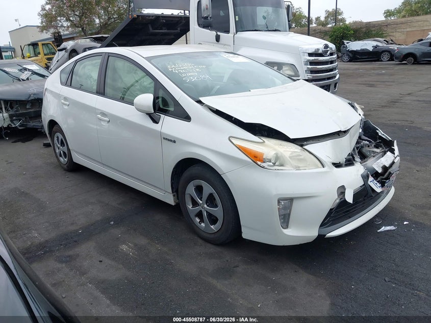 2014 Toyota Prius VIN JTDKN3DU3E0369984 IAAI salvage auction — FRONT END, Salvage Title, sold $1,500 on 2026-07-13 (photo 1)