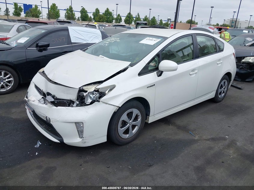 2014 Toyota Prius VIN JTDKN3DU3E0369984 IAAI salvage auction — FRONT END, Salvage Title, sold $1,500 on 2026-07-13 (photo 2)