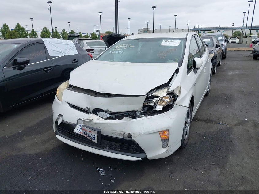 2014 Toyota Prius VIN JTDKN3DU3E0369984 IAAI salvage auction — FRONT END, Salvage Title, sold $1,500 on 2026-07-13 (photo 6)