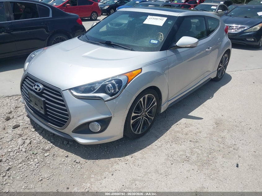 2016 Hyundai Veloster VIN KMHTC6AE4GU257131 IAAI salvage auction — NORMAL WEAR, Original (Texas), sold $1,300 on 2026-07-29 (photo 2)