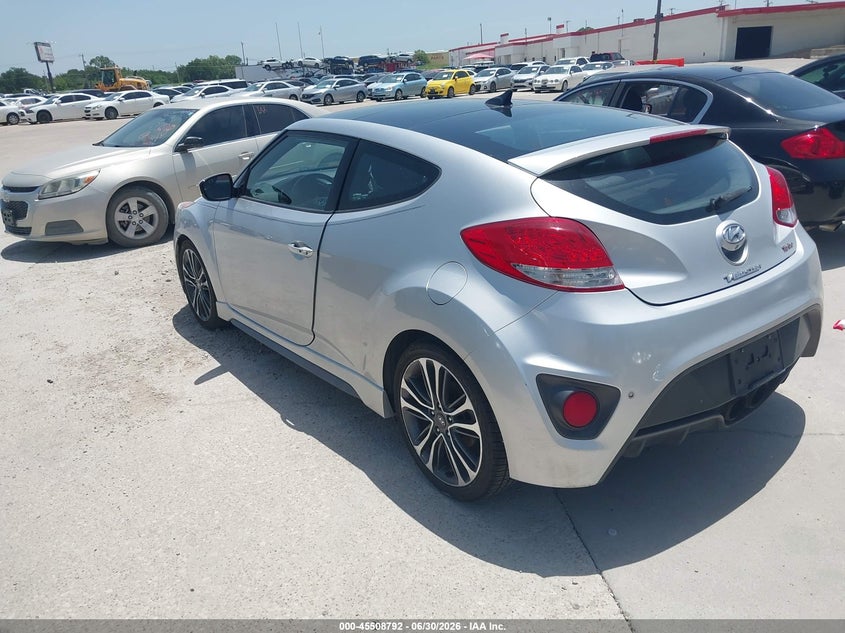2016 Hyundai Veloster VIN KMHTC6AE4GU257131 IAAI salvage auction — NORMAL WEAR, Original (Texas), sold $1,300 on 2026-07-29 (photo 3)