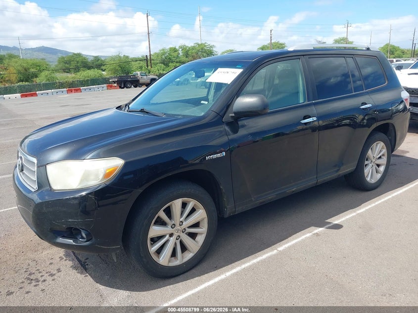 2008 Toyota Highlander hybrid VIN JTEEW44A782005965 IAAI salvage auction — NORMAL WEAR, Clear (Hawaii), sold $275 on 2026-07-28 (photo 2)