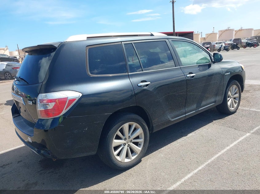 2008 Toyota Highlander hybrid VIN JTEEW44A782005965 IAAI salvage auction — NORMAL WEAR, Clear (Hawaii), sold $275 on 2026-07-28 (photo 4)