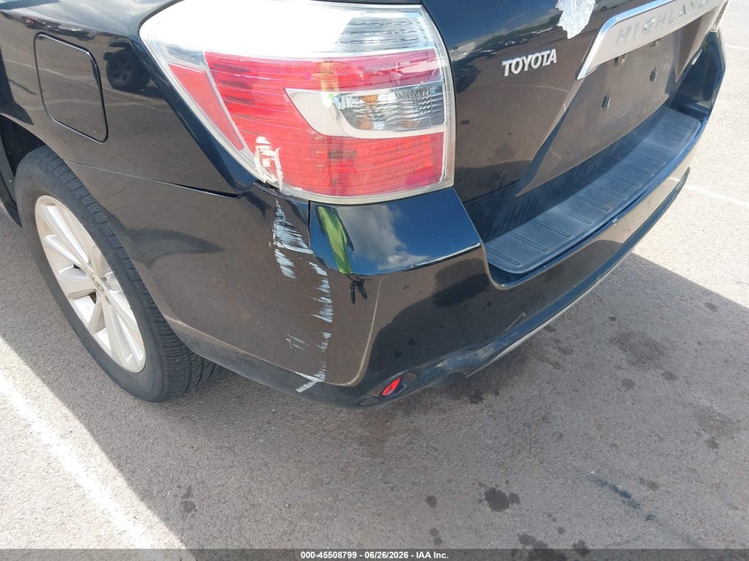 2008 Toyota Highlander hybrid VIN JTEEW44A782005965 IAAI salvage auction — NORMAL WEAR, Clear (Hawaii), sold $275 on 2026-07-28 (photo 6)