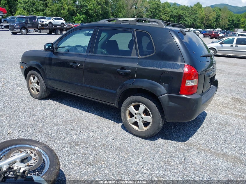 2005 Hyundai Tucson VIN KM8JM12B65U164135 IAAI salvage auction — NORMAL WEAR, Clear (Virginia), sold $250 on 2026-07-14 (photo 3)