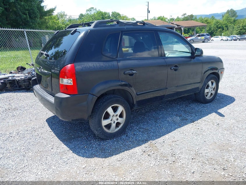 2005 Hyundai Tucson VIN KM8JM12B65U164135 IAAI salvage auction — NORMAL WEAR, Clear (Virginia), sold $250 on 2026-07-14 (photo 4)