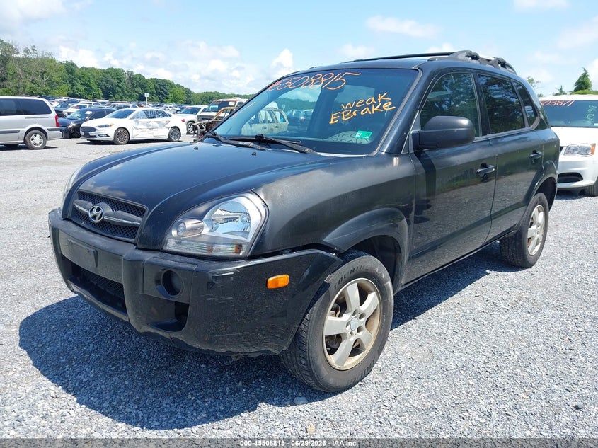 2005 Hyundai Tucson VIN KM8JM12B65U164135 IAAI salvage auction — NORMAL WEAR, Clear (Virginia), sold $250 on 2026-07-14 (photo 6)