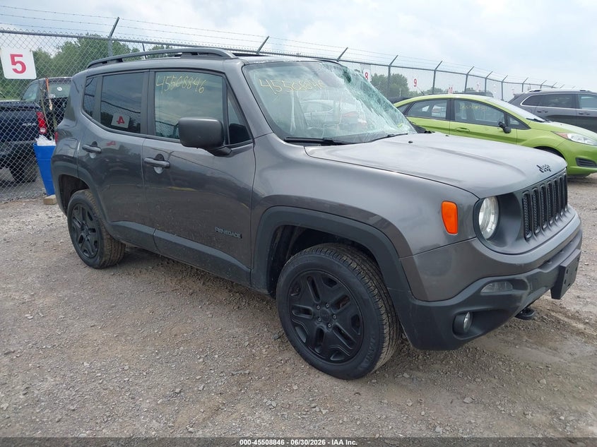 2018 Jeep Renegade VIN ZACCJBAB7JPJ11613 IAAI salvage auction — FRONT END, Salvage Title, sold $750 on 2026-08-20 (photo 1)