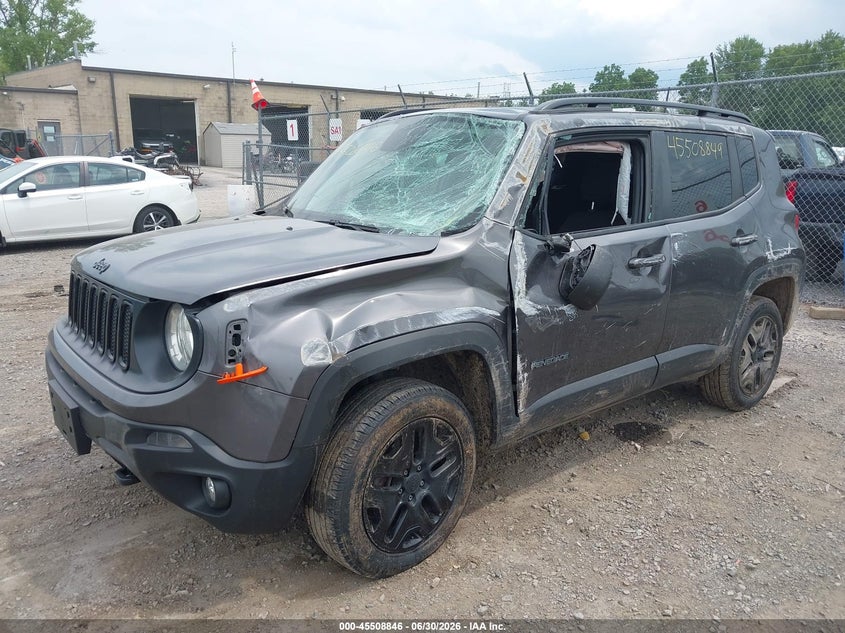 2018 Jeep Renegade VIN ZACCJBAB7JPJ11613 IAAI salvage auction — FRONT END, Salvage Title, sold $750 on 2026-08-20 (photo 2)