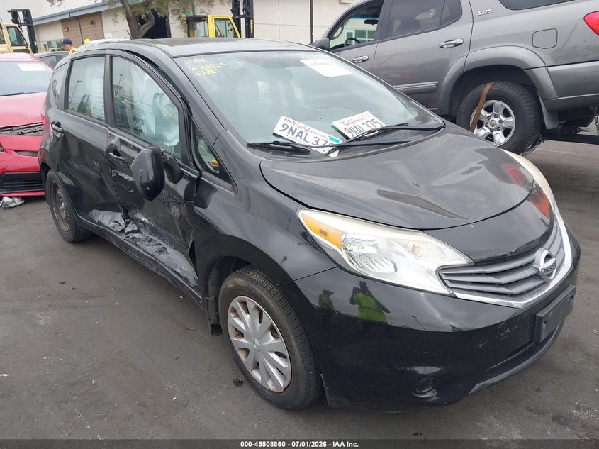 2014 Nissan Versa VIN 3N1CE2CP9EL426186 IAAI salvage auction — RIGHT SIDE, Salvage Title, sold $675 on 2026-07-31 (photo 1)