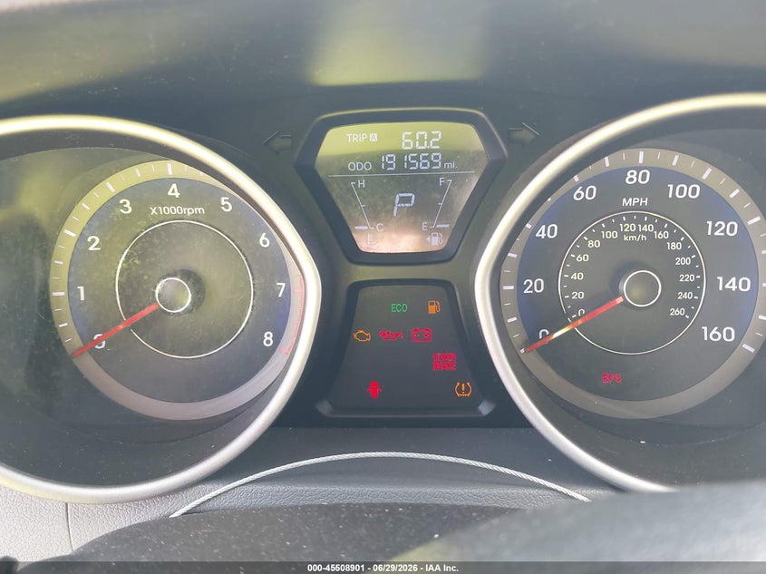 2012 Hyundai Elantra VIN KMHDH4AE3CU301382 IAAI salvage auction — NORMAL WEAR, Clear (Illinois), sold $450 on 2026-07-29 (photo 7)