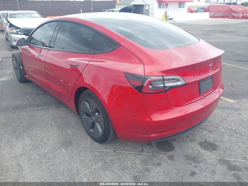 2021 Tesla Model 3 VIN 5YJ3E1EB2MF055877 IAAI salvage auction — FRONT END, Salvage (California), sold $4,700 on 2026-07-10 (photo 3)