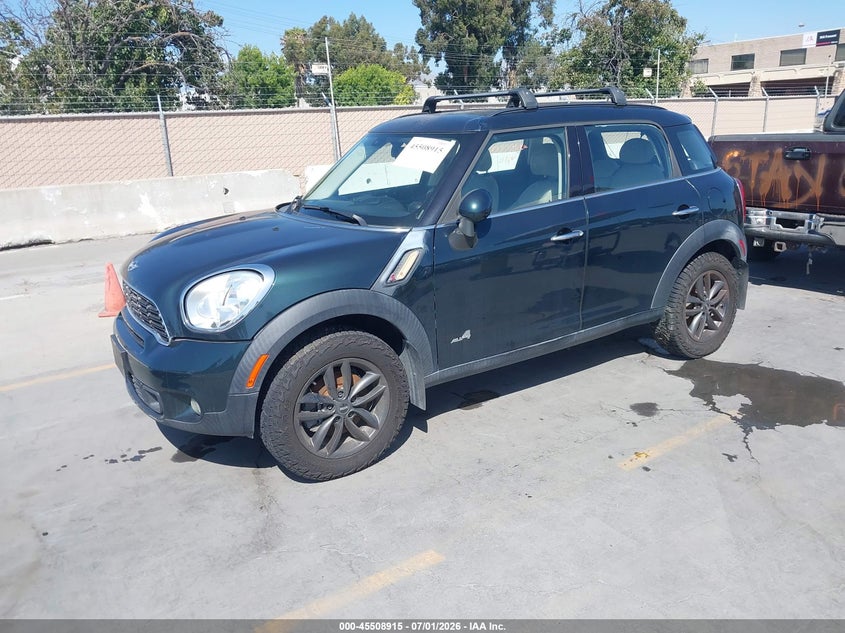 2013 Mini Countryman VIN WMWZC5C54DWP33039 IAAI salvage auction — NORMAL WEAR, Clear - Dealer Only (California), sold $400 on 2026-07-13 (photo 2)