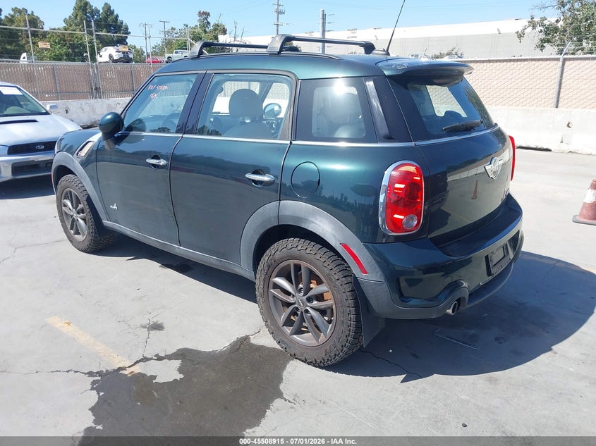 2013 Mini Countryman VIN WMWZC5C54DWP33039 IAAI salvage auction — NORMAL WEAR, Clear - Dealer Only (California), sold $400 on 2026-07-13 (photo 3)