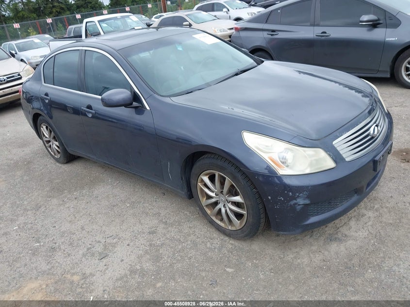 2007 Infiniti G35 VIN JNKBV61E47M724704 IAAI salvage auction — NORMAL WEAR, Clear (Washington), sold $575 on 2026-07-29 (photo 1)