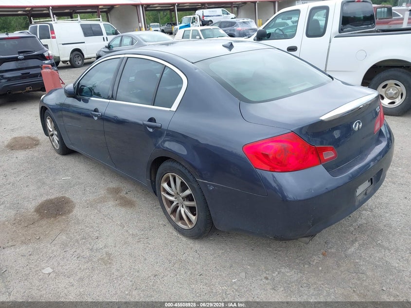 2007 Infiniti G35 VIN JNKBV61E47M724704 IAAI salvage auction — NORMAL WEAR, Clear (Washington), sold $575 on 2026-07-29 (photo 3)