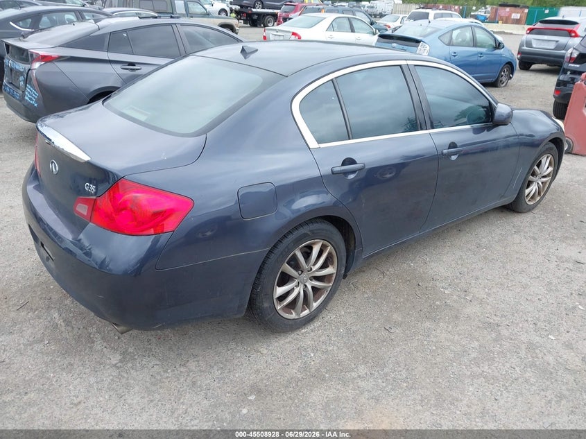 2007 Infiniti G35 VIN JNKBV61E47M724704 IAAI salvage auction — NORMAL WEAR, Clear (Washington), sold $575 on 2026-07-29 (photo 4)