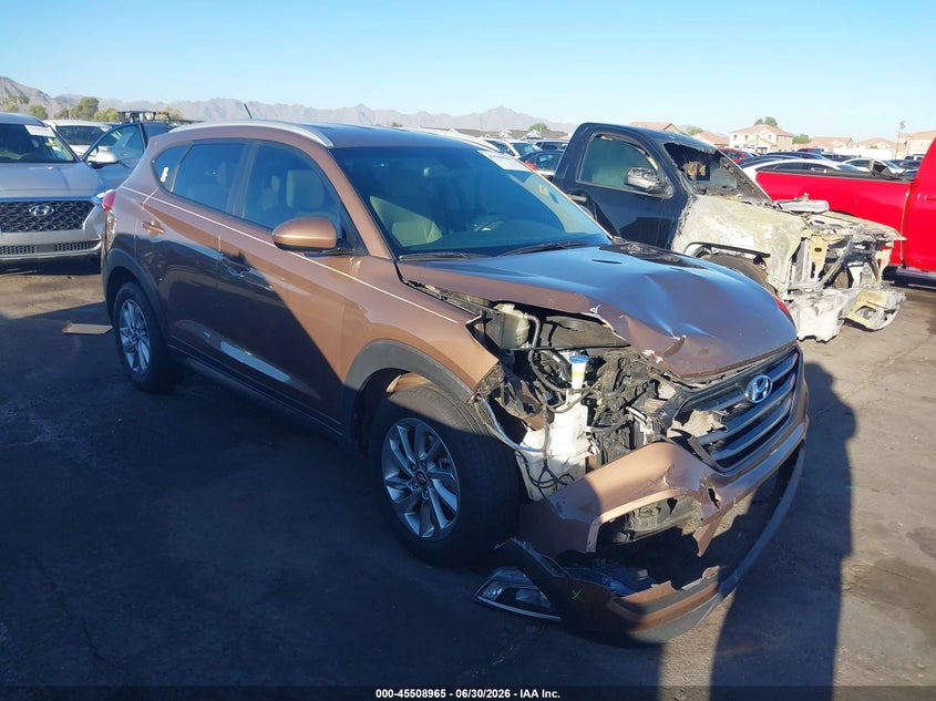 2016 Hyundai Tucson VIN KM8J33A41GU032100 IAAI salvage auction — RIGHT FRONT, Salvage (Arizona), sold $1,850 on 2026-07-28 (photo 1)