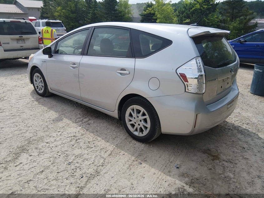 2013 Toyota Prius v VIN JTDZN3EU5D3282792 IAAI salvage auction — NORMAL WEAR, Salvage Title, sold $1,100 on 2026-07-15 (photo 3)