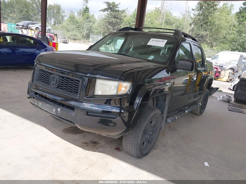 2007 Honda Ridgeline VIN 2HJYK16307H510807 IAAI salvage auction — REAR END, Bill Of Sale (Washington), sold $875 on 2026-07-09 (photo 2)