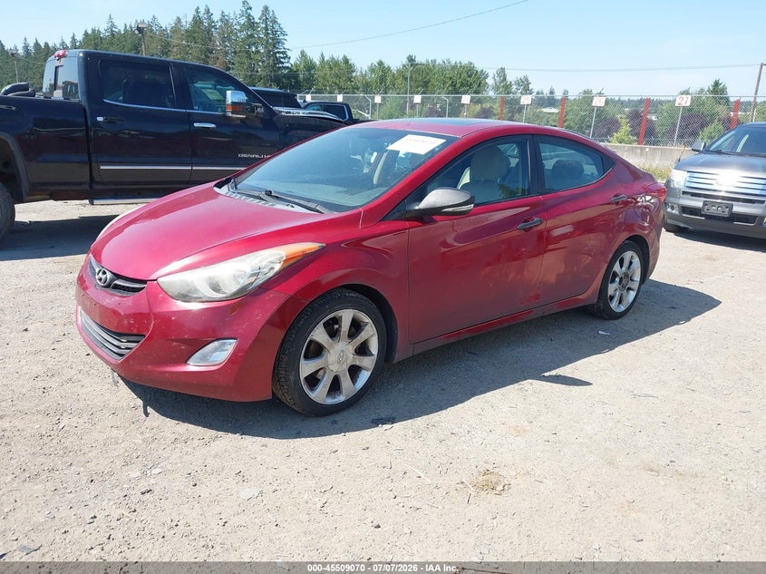 2012 Hyundai Elantra VIN KMHDH4AE5CU443345 IAAI salvage auction — NORMAL WEAR, Clear (Washington), sold $425 on 2026-07-15 (photo 2)