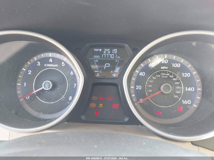 2012 Hyundai Elantra VIN KMHDH4AE5CU443345 IAAI salvage auction — NORMAL WEAR, Clear (Washington), sold $425 on 2026-07-15 (photo 7)