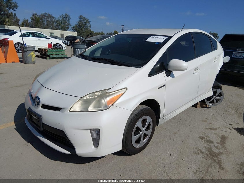 2012 Toyota Prius VIN JTDKN3DU2C5391149 IAAI salvage auction — LEFT REAR, Salvage Title, sold $1,250 on 2026-07-29 (photo 2)