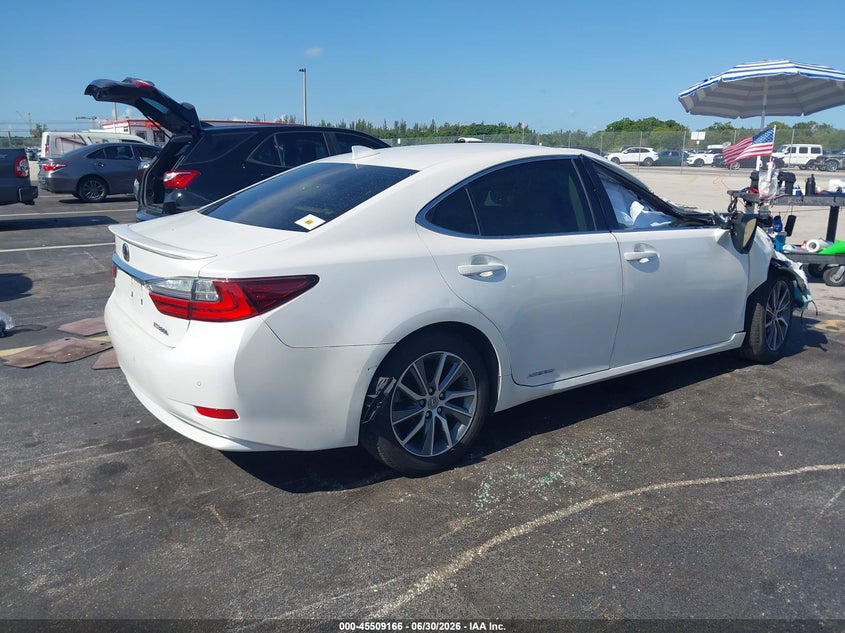 2016 Lexus ES VIN JTHBW1GG6G2105347 IAAI salvage auction — ALL OVER, Rebuildable (Florida), sold $1,600 on 2026-07-30 (photo 4)