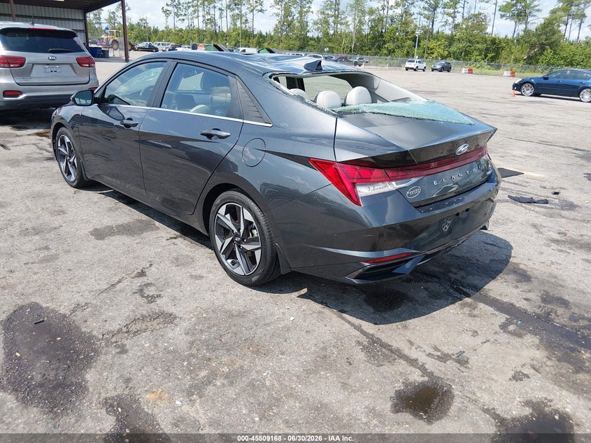 2023 Hyundai Elantra VIN 5NPLP4AG0PH111334 IAAI salvage auction — STORM DAMAGE, Rebuildable (Florida), sold $5,400 on 2026-08-01 (photo 3)
