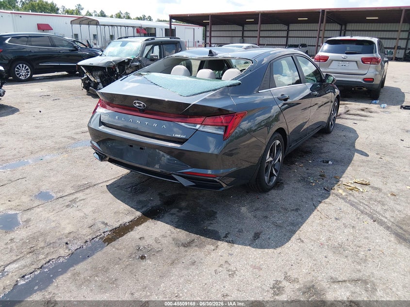 2023 Hyundai Elantra VIN 5NPLP4AG0PH111334 IAAI salvage auction — STORM DAMAGE, Rebuildable (Florida), sold $5,400 on 2026-08-01 (photo 4)