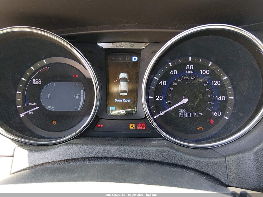 2015 Hyundai Sonata hybrid VIN KMHEC4A42FA132620 IAAI salvage auction — NORMAL WEAR, Clear - Dealer Only (California), sold $800 on 2026-07-18 (photo 7)