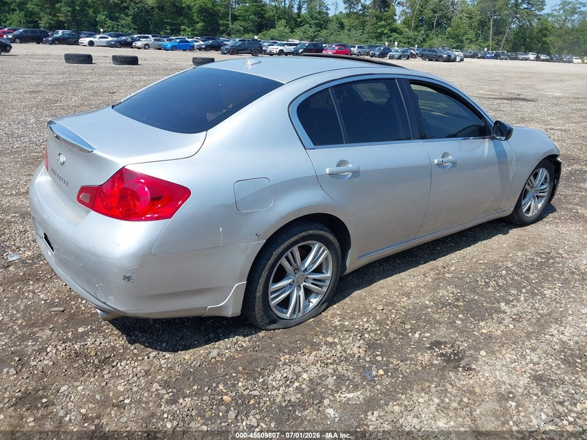 2012 Infiniti G25 VIN JN1DV6AR3CM730407 IAAI salvage auction — NORMAL WEAR, Clear (New York), sold $425 on 2026-07-14 (photo 4)