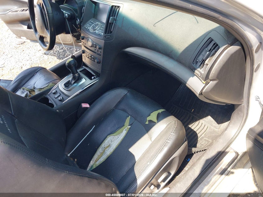 2012 Infiniti G25 VIN JN1DV6AR3CM730407 IAAI salvage auction — NORMAL WEAR, Clear (New York), sold $425 on 2026-07-14 (photo 5)
