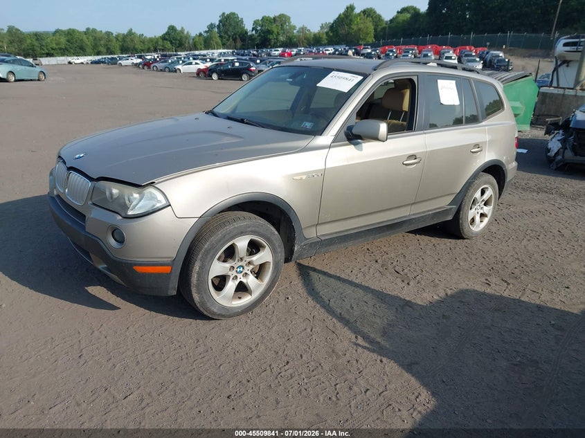 2007 BMW X3 VIN WBXPC93407WF27512 IAAI salvage auction — NORMAL WEAR, Clear (Pennsylvania), sold $300 on 2026-07-21 (photo 2)