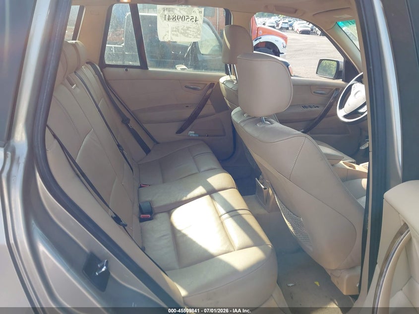 2007 BMW X3 VIN WBXPC93407WF27512 IAAI salvage auction — NORMAL WEAR, Clear (Pennsylvania), sold $300 on 2026-07-21 (photo 8)