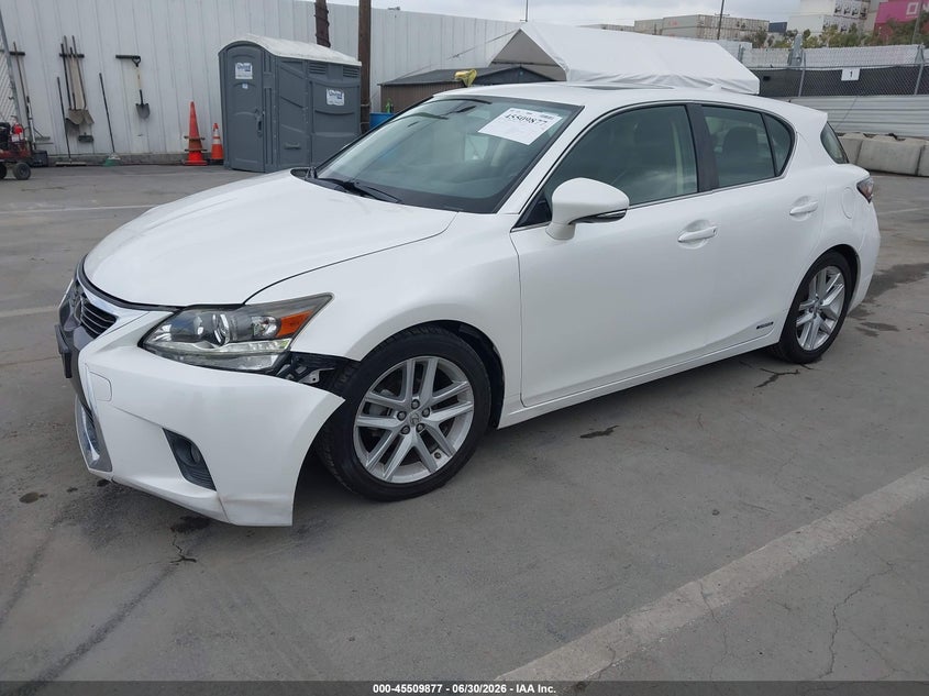 2016 Lexus Ct VIN JTHKD5BH3G2270785 IAAI salvage auction — FRONT END, Salvage Title, sold $4,150 on 2026-07-23 (photo 2)