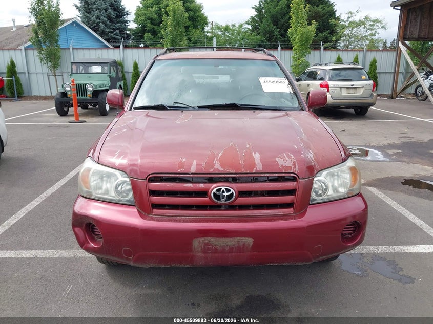 2005 Toyota Highlander VIN JTEHD21A350036519 IAAI salvage auction — NORMAL WEAR, Peddle Clear Public-Restricted (Oregon), sold $300 on 2026-07-28 (photo 6)