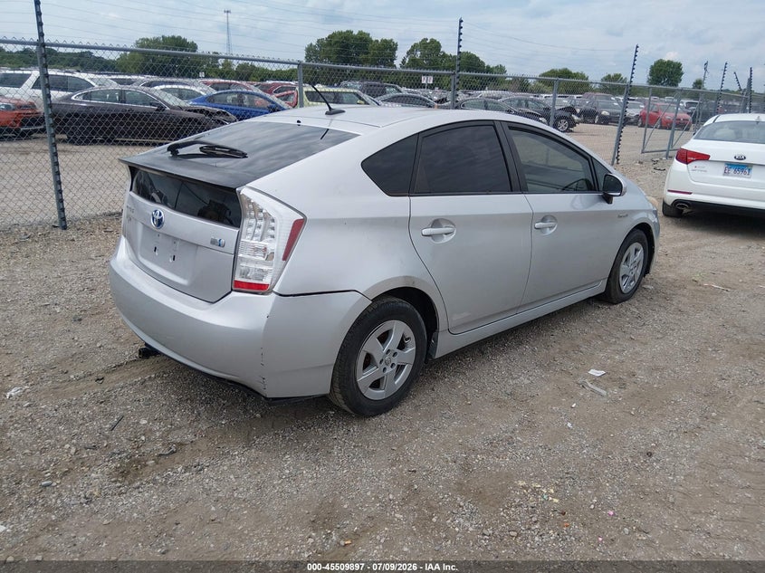 2010 Toyota Prius VIN JTDKN3DU8A5080080 IAAI salvage auction — NORMAL WEAR, Clear (Illinois), sold $1,400 on 2026-07-29 (photo 4)