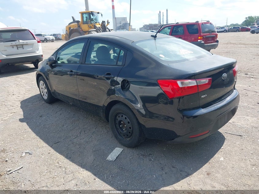 2014 Kia Rio VIN KNADM4A37E6414528 IAAI salvage auction — NORMAL WEAR, Clear (Indiana), sold $350 on 2026-07-22 (photo 3)