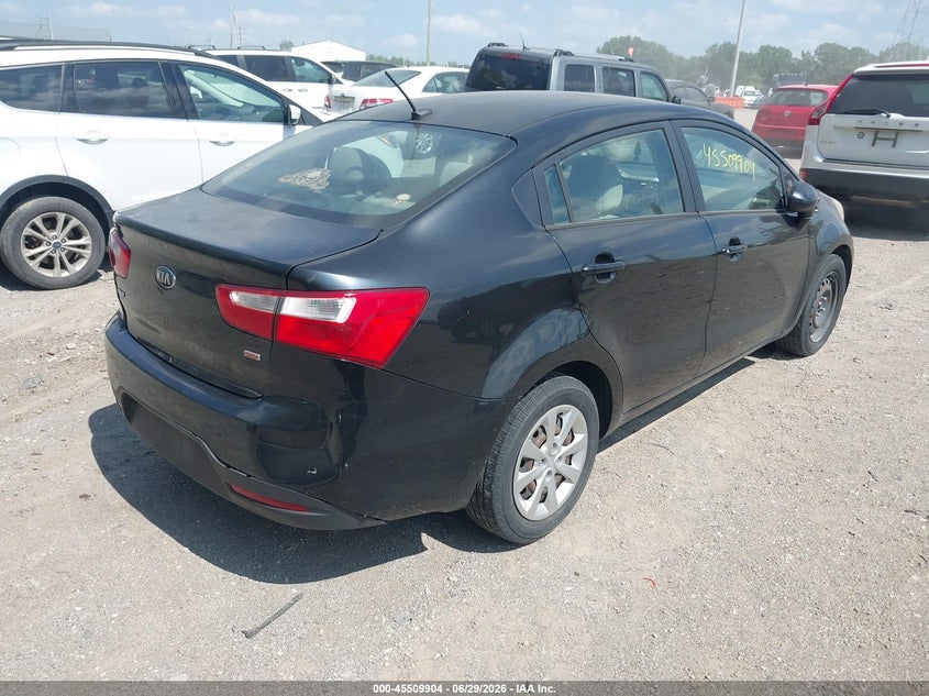2014 Kia Rio VIN KNADM4A37E6414528 IAAI salvage auction — NORMAL WEAR, Clear (Indiana), sold $350 on 2026-07-22 (photo 4)