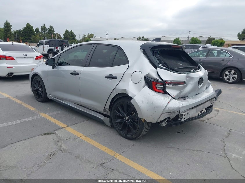 2020 Toyota Corolla VIN JTND4RBE4L3073597 IAAI salvage auction — LEFT REAR, Salvage (California), sold $2,050 on 2026-07-29 (photo 3)
