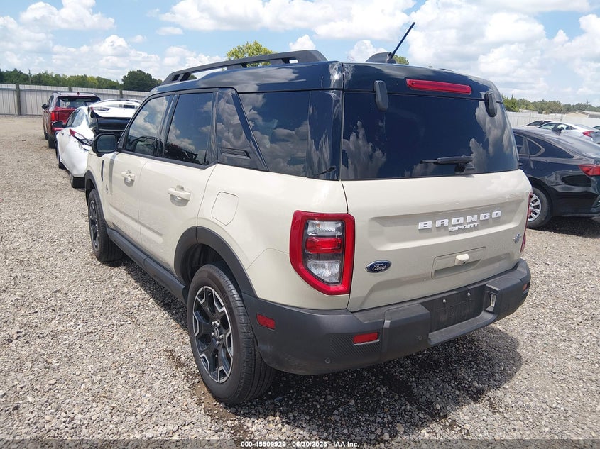 2025 Ford Bronco sport VIN 3FMCR9CN2SRE97260 IAAI salvage auction — WATER/FLOOD, Certificate Of Destruction (Louisiana), sold $10,200 on 2026-08-20 (photo 3)