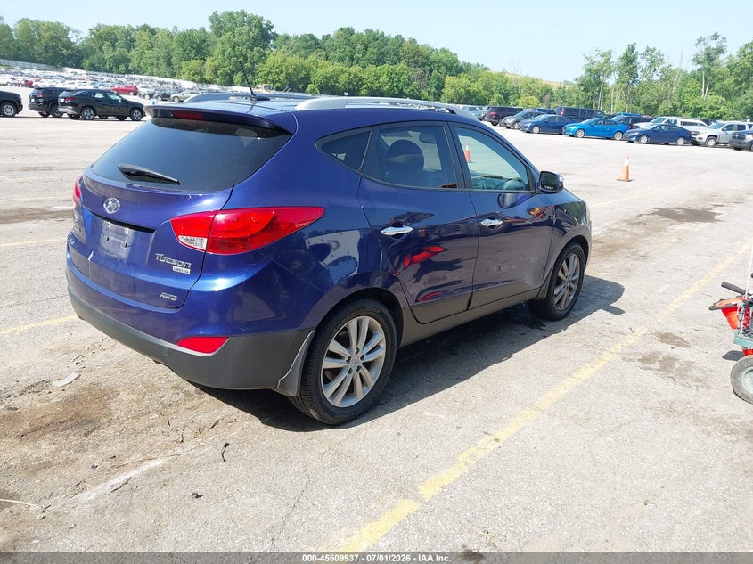 2013 Hyundai Tucson VIN KM8JUCAC6DU663392 IAAI salvage auction — NORMAL WEAR, Clear (Michigan), sold $1,350 on 2026-07-30 (photo 4)