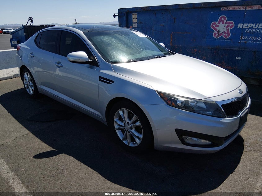 2013 Kia Optima VIN 5XXGN4A70DG252628 IAAI salvage auction — NORMAL WEAR, Clear (California), sold $1,100 on 2026-07-10 (photo 1)