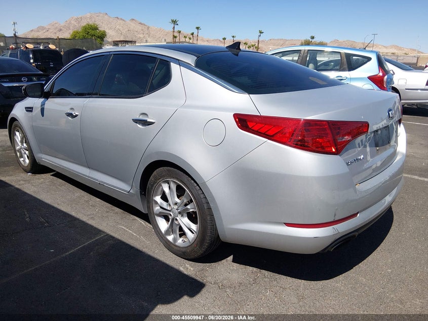 2013 Kia Optima VIN 5XXGN4A70DG252628 IAAI salvage auction — NORMAL WEAR, Clear (California), sold $1,100 on 2026-07-10 (photo 3)