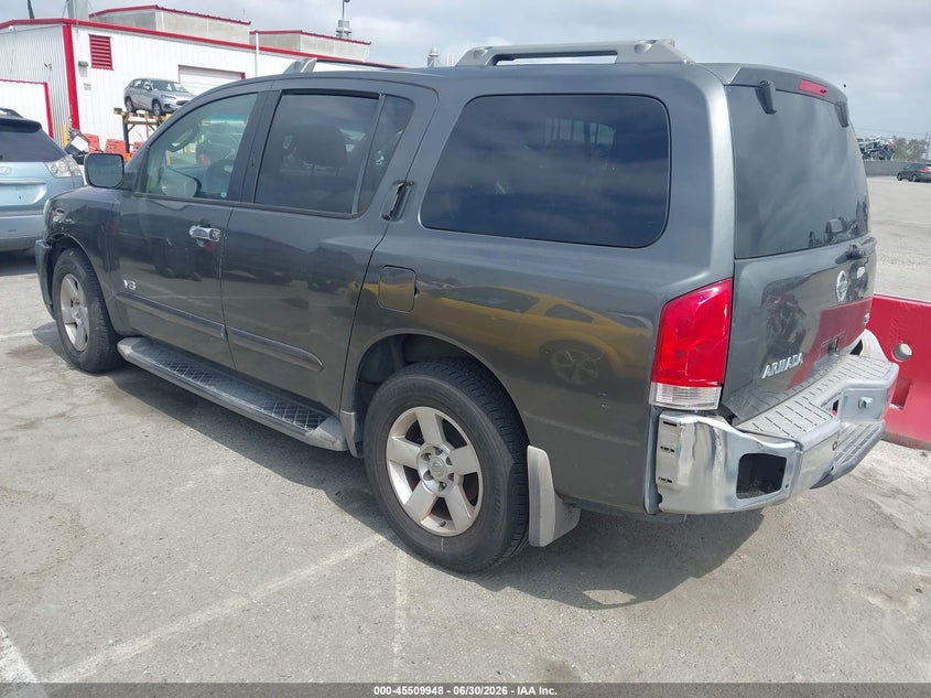 2007 Nissan Armada VIN 5N1AA08A27N714882 IAAI salvage auction — NORMAL WEAR, Clear - Dealer Only (California), sold $400 on 2026-07-09 (photo 3)